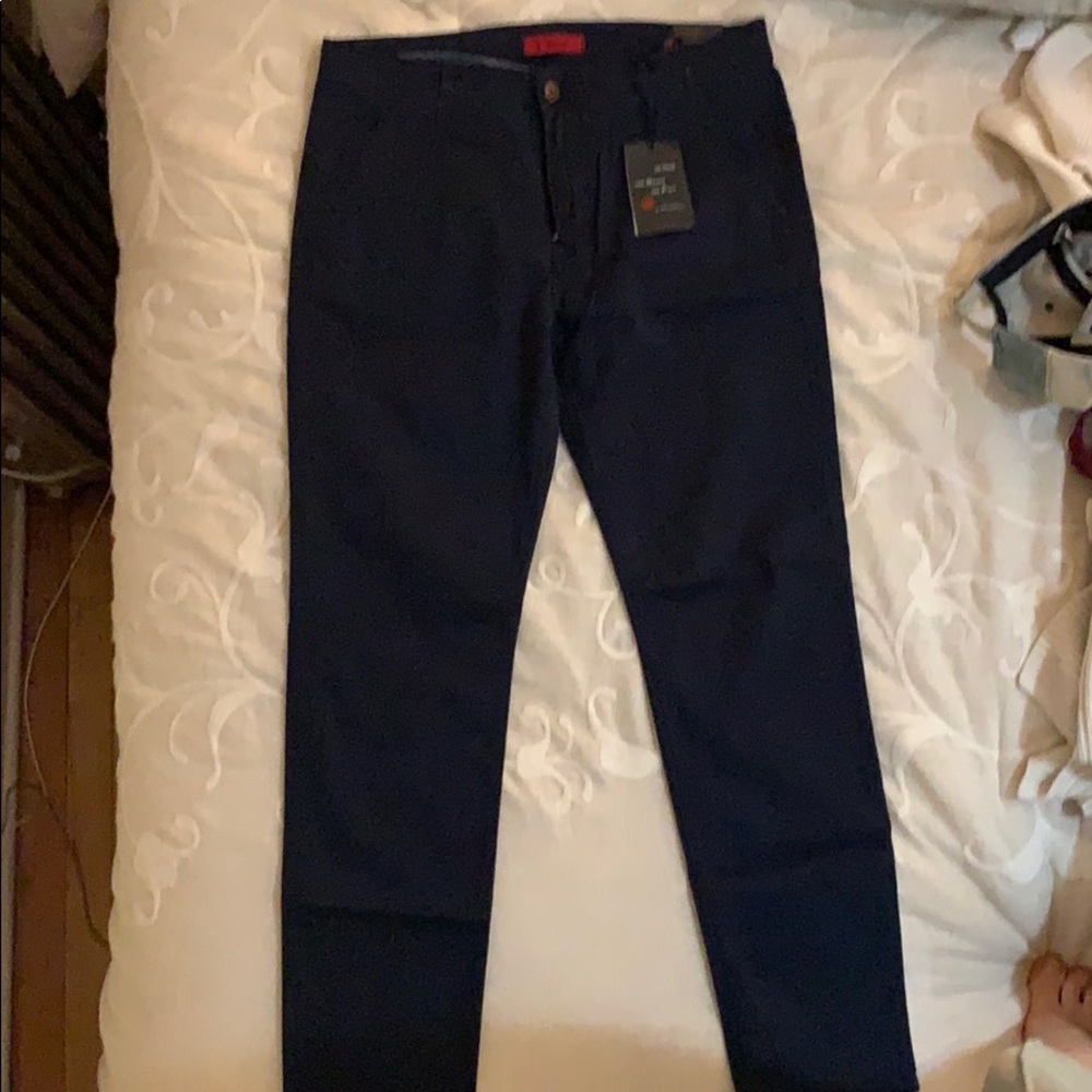 Blue khaki pants